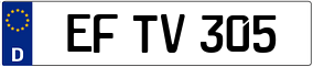 Trailer License Plate